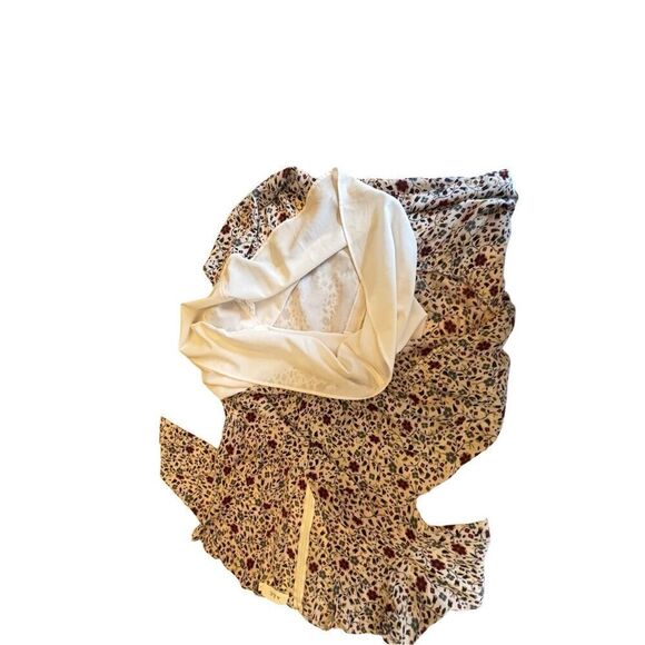 A.L.C  100 silk long sleeve floral dress size 2 - Picture 14 of 15